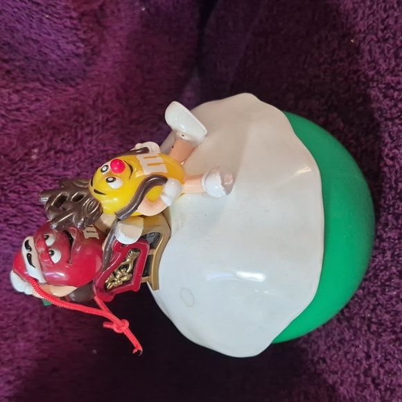M&M\'S Christmas Holiday Ornament Set - Red, Green, Yellow